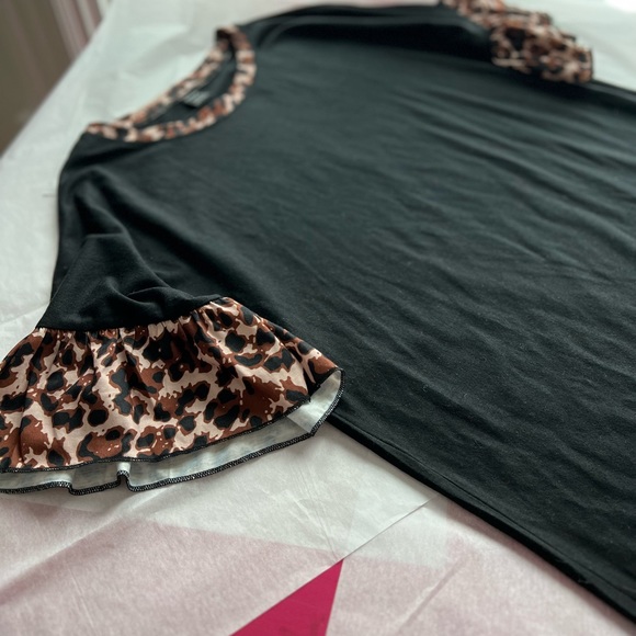 NWOT Shein sz L leopard tshirt tunic - Picture 7 of 9